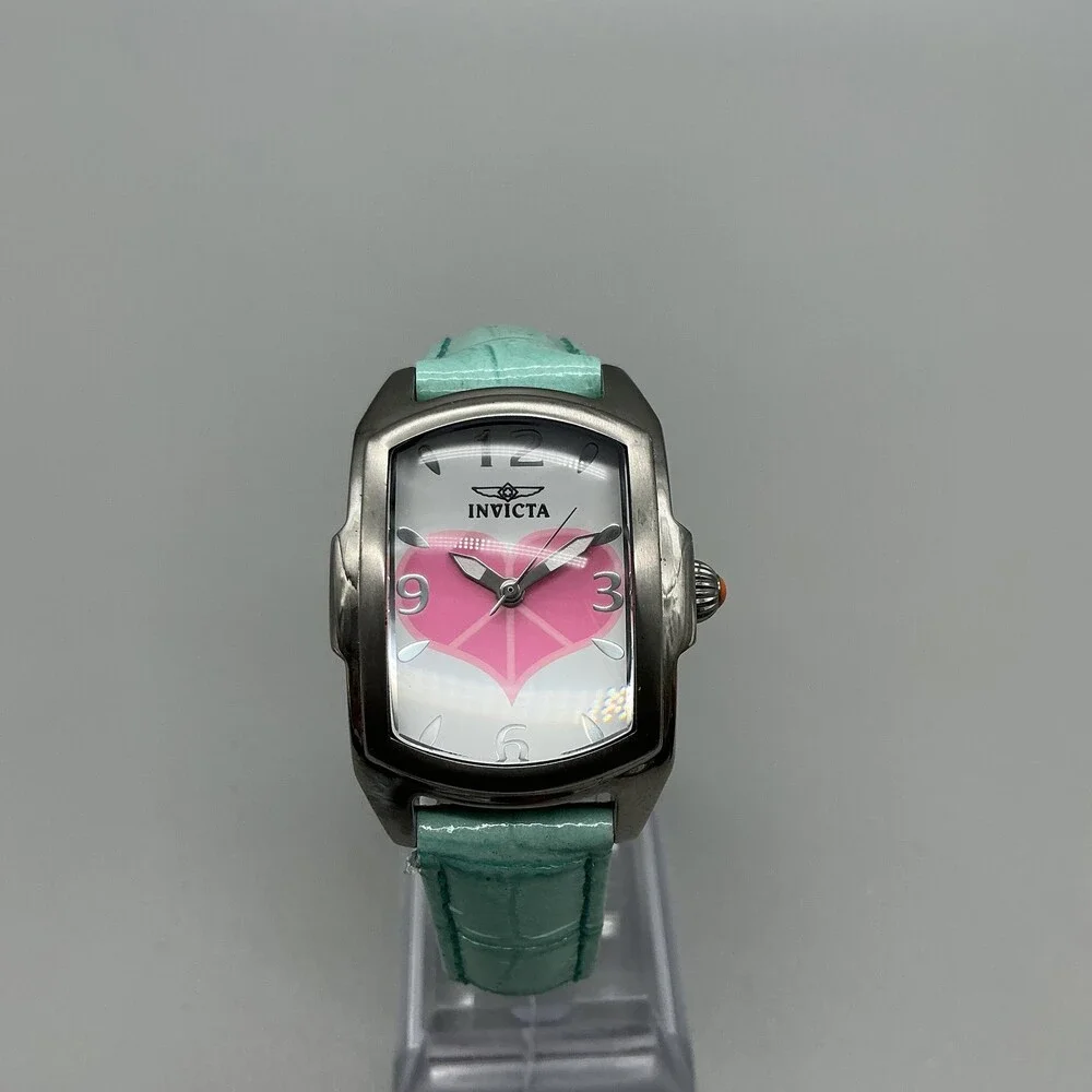 Invicta Lupah Womens Watch 29mm Leather Race To Erase MS 19840 New Battery